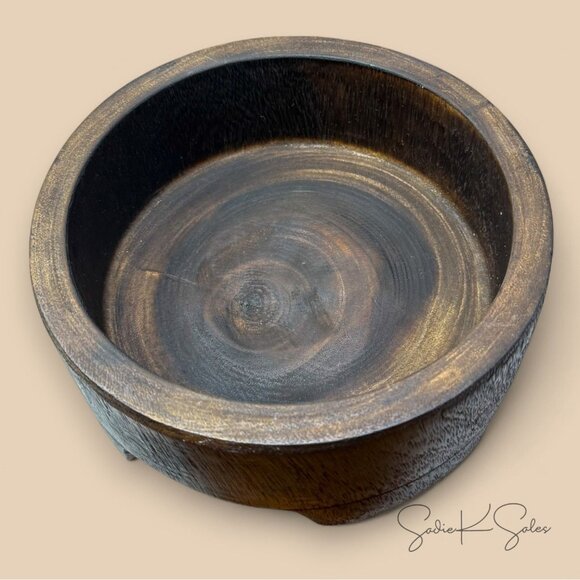 Dark Wood Bowl - Threshold Studio McGee -‎ Target 2022 - Picture 5 of 5